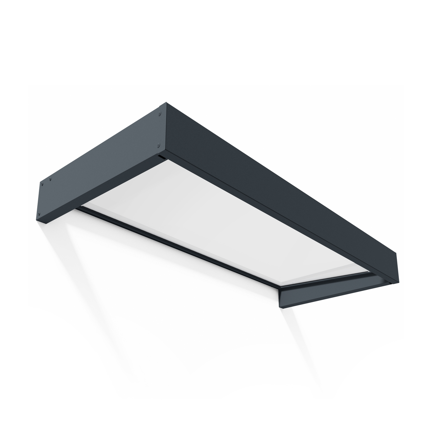 Rektangulær sort LED loftlampe Moderne rektangulær sort LED loftlampe