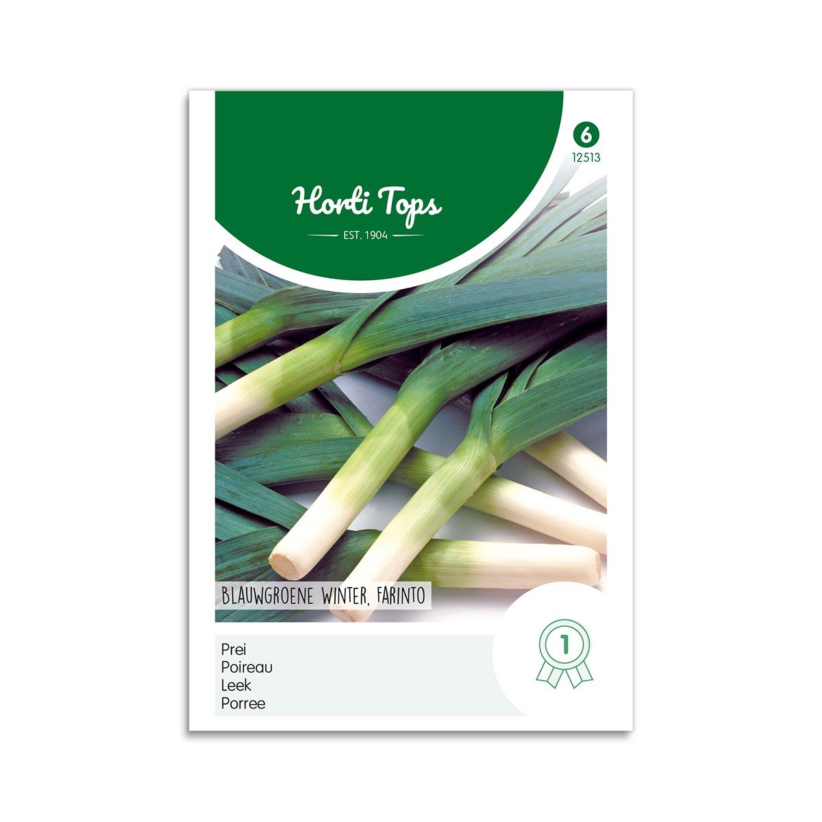 Frøpose med porresorten Blauwgroene Winter