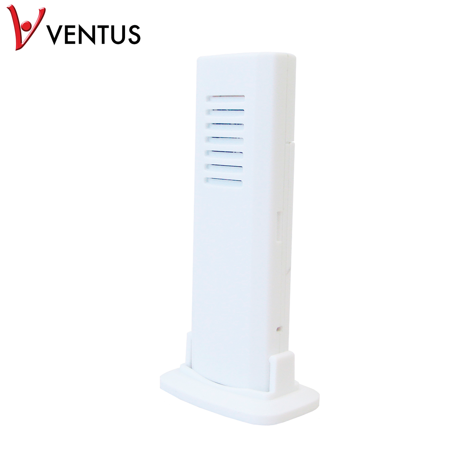 Hvid trådløs temperatursensor på fod