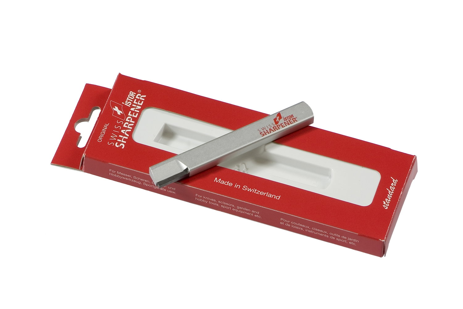 ISTOR Swiss knivsliber standard ISTOR Swiss knivsliber i rød emballage