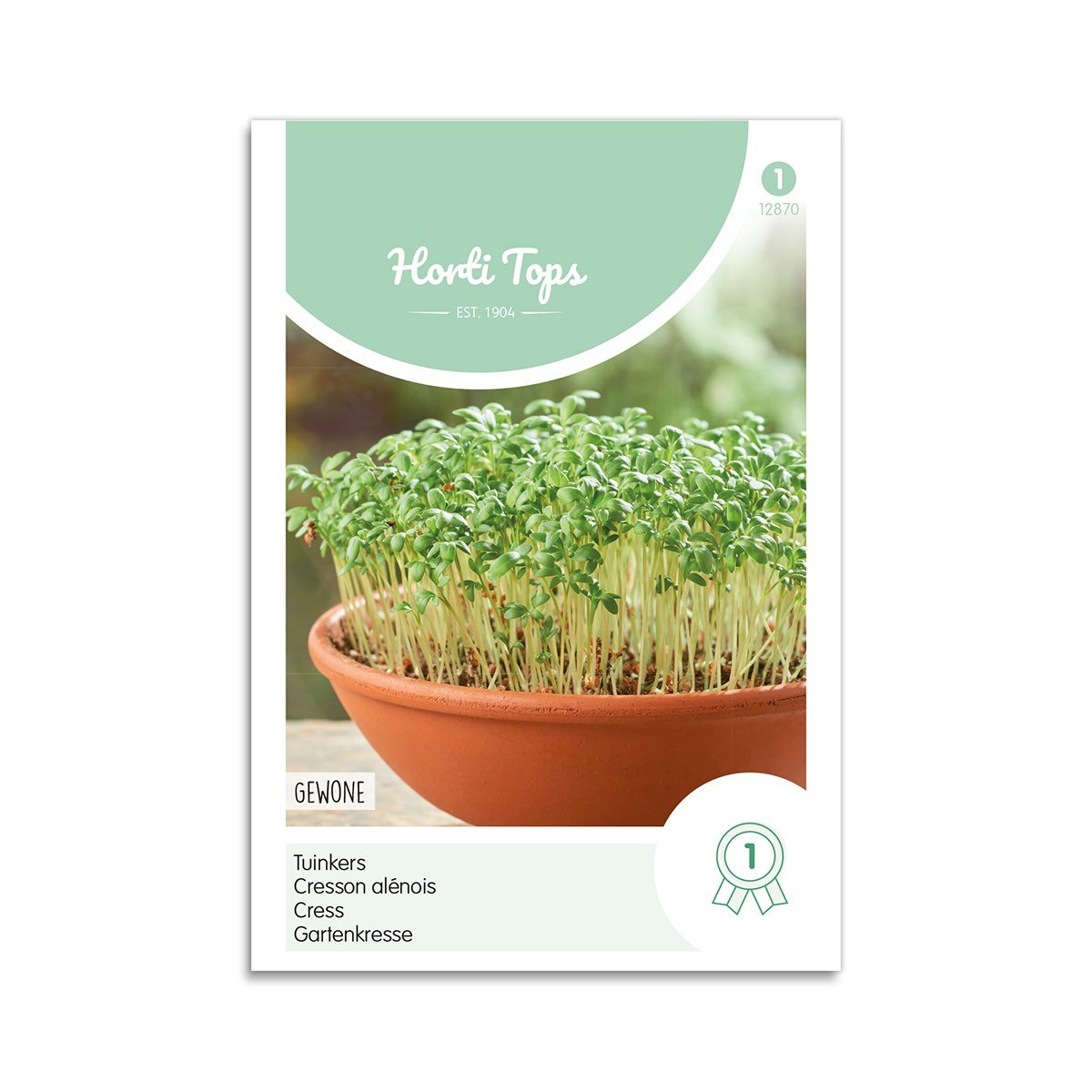 Frøpose med Horti Tops karse til køkkenhaven