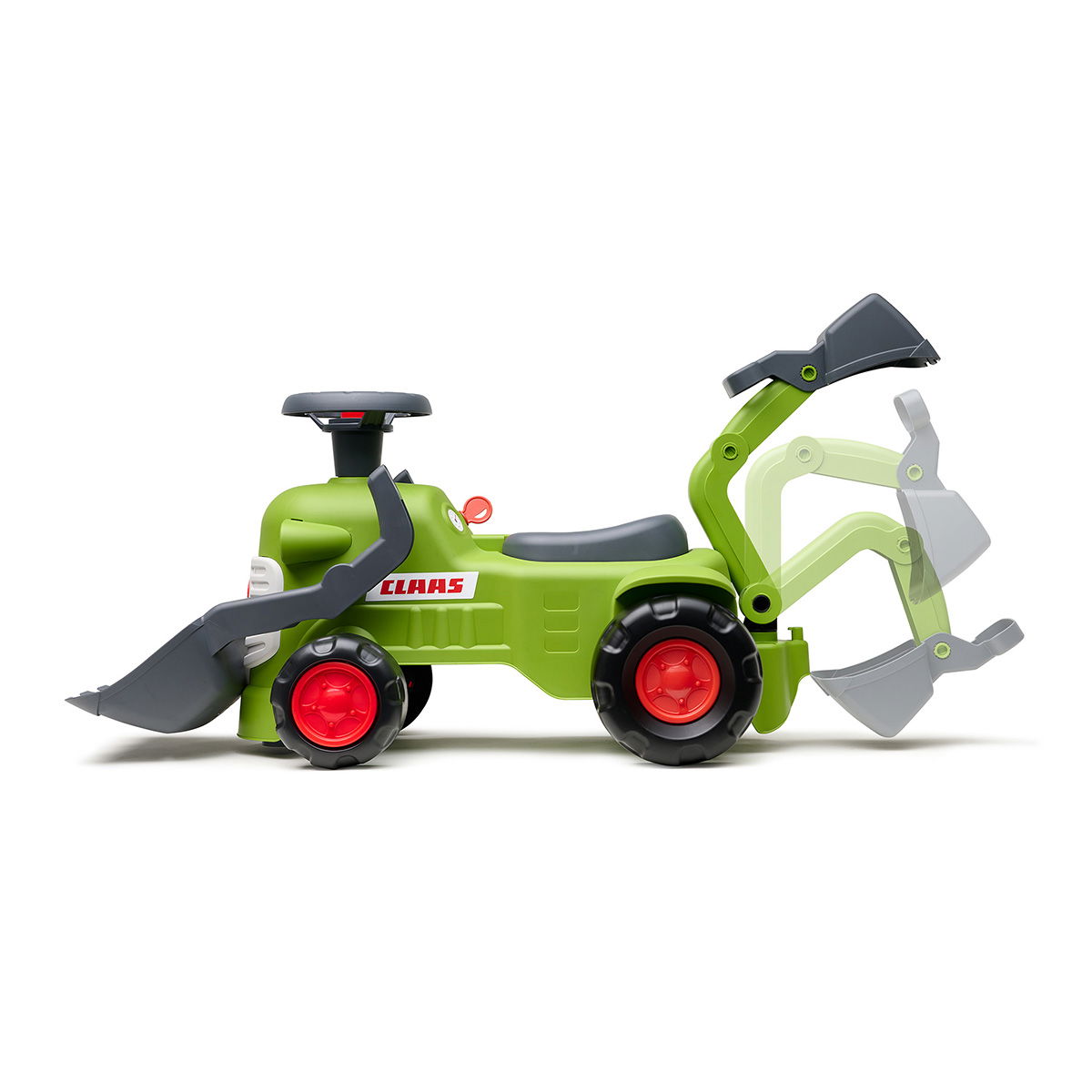 Traktor med rat, horn, og tilbehør Claas Vintage FALK