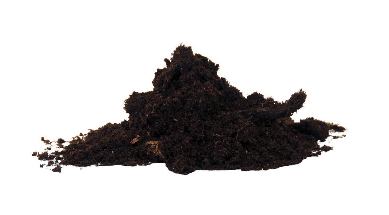 Løs mørk havejord klar til plantning