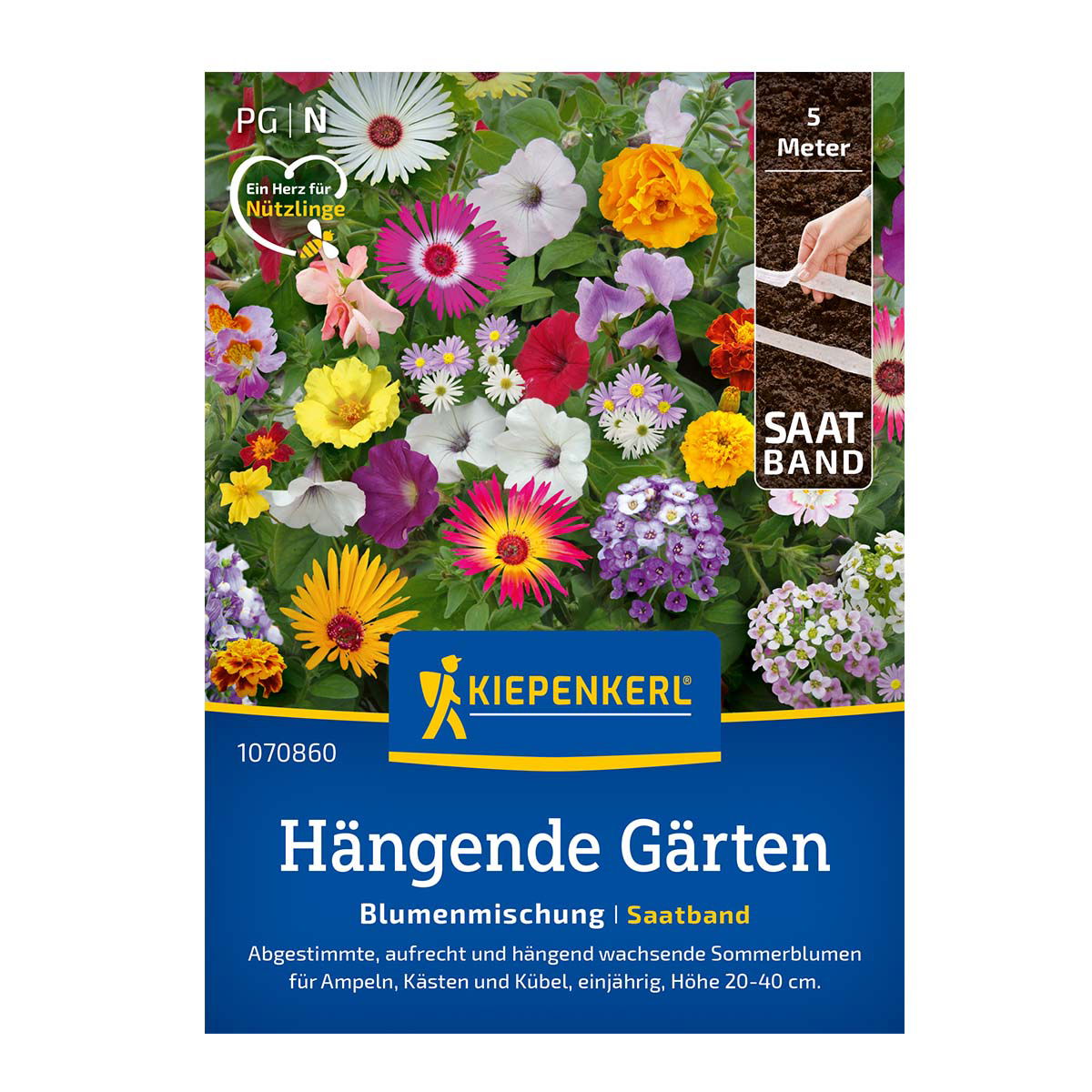 Blomsterblanding til altan 5 meter såbånd