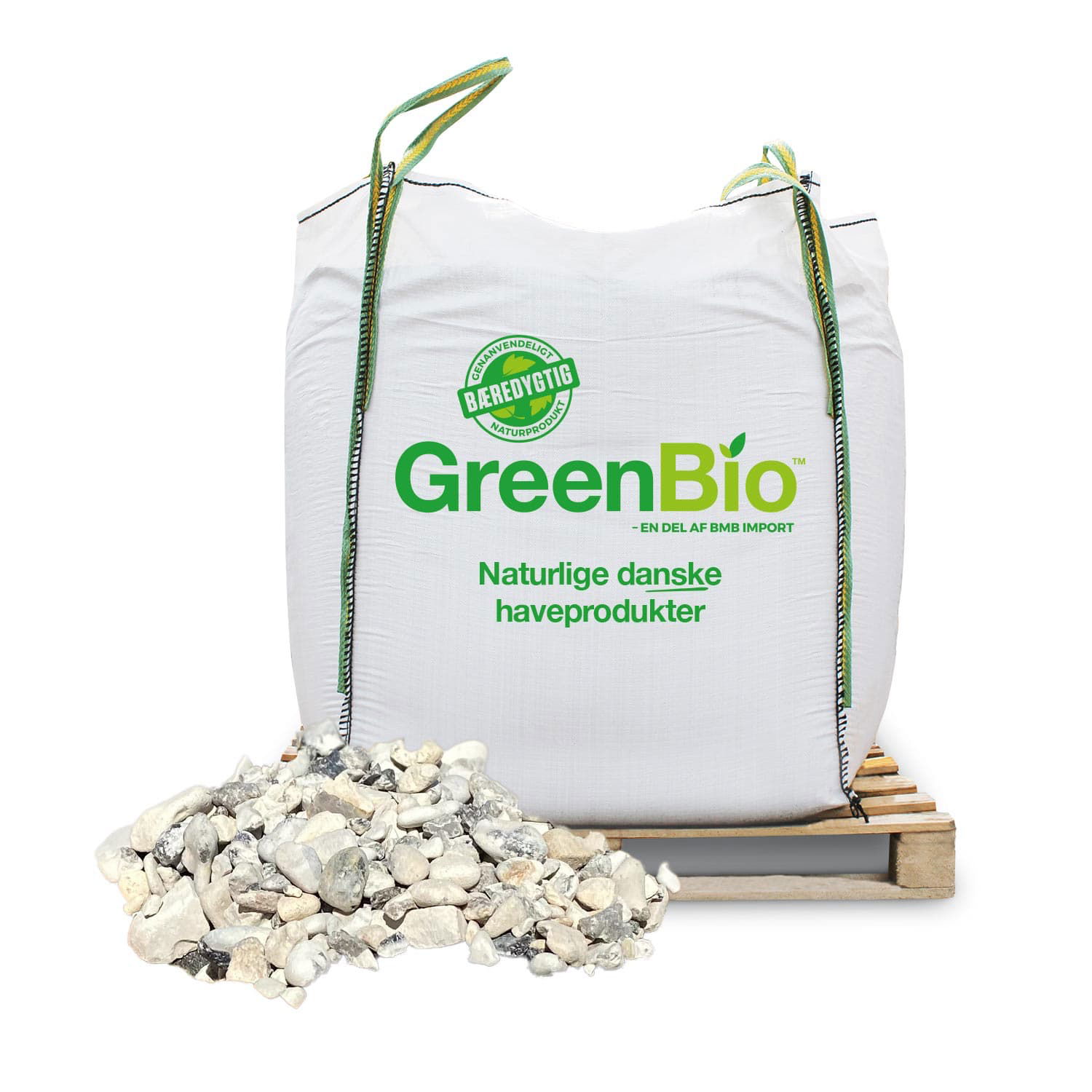 Hvide perlesten 11-16 mm